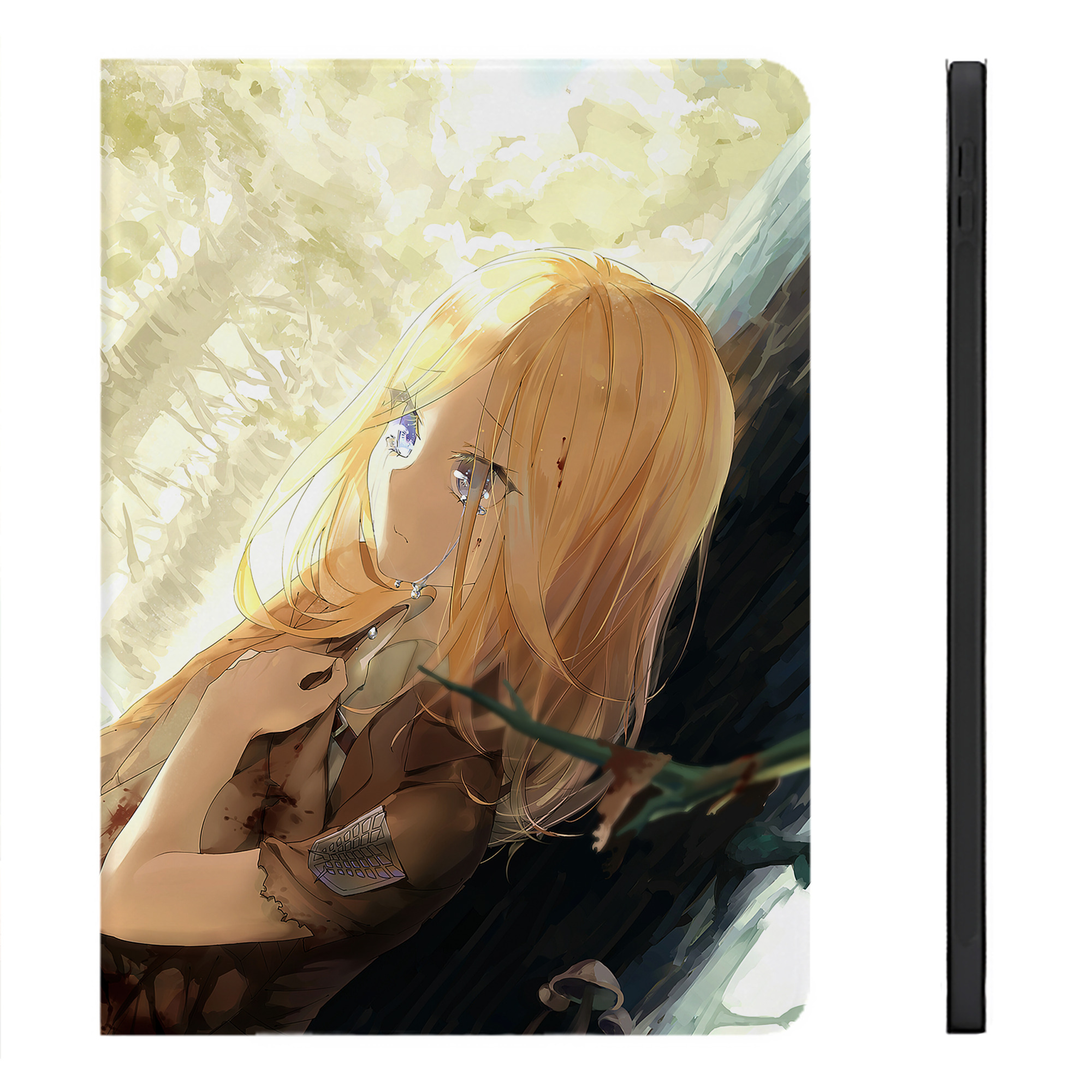 （画像用） 進撃の巨人 Attack on Titan IPadケース ペンホルダー付き ブックスタイルデザイン
